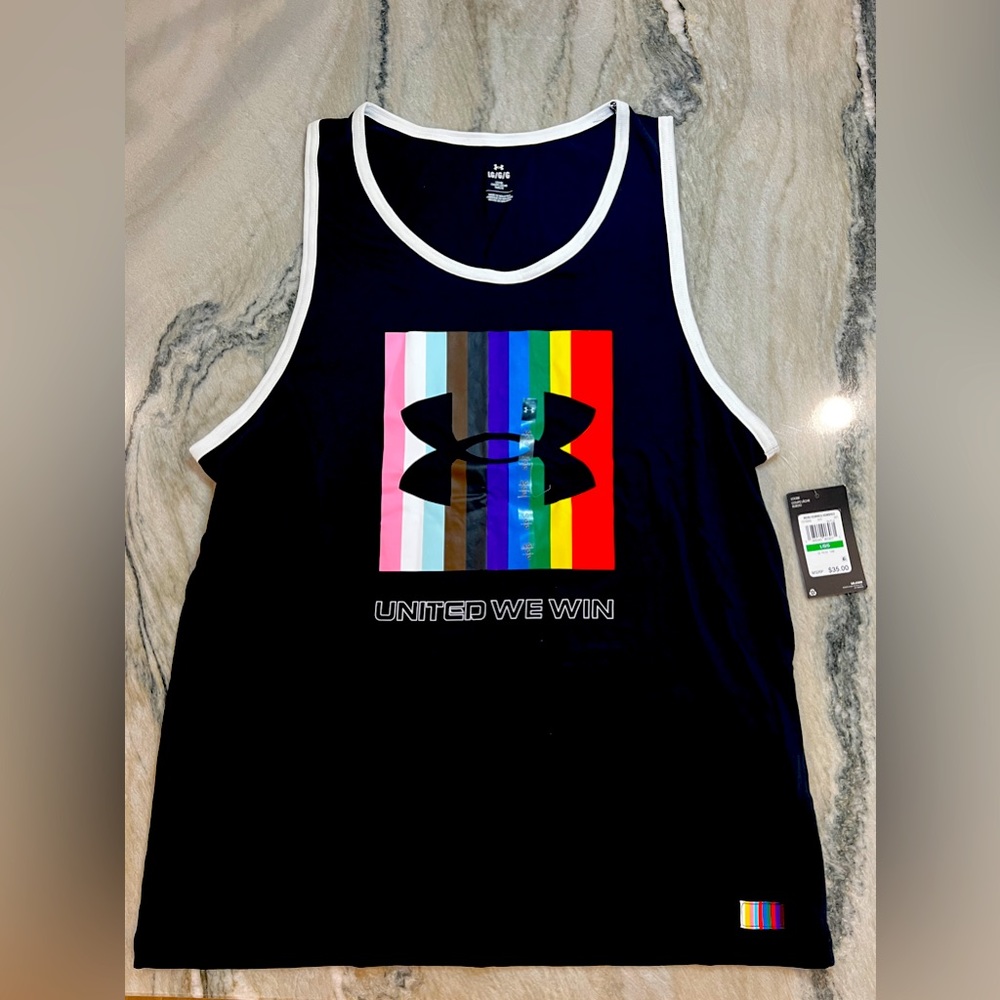 Limited run under armor, pride, tank top sold only at selected stores, LARGE
